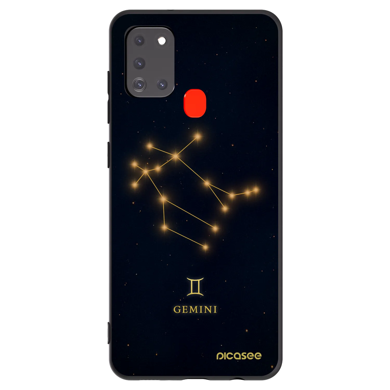Picasee silikonový černý obal pro Samsung Galaxy A21s - GEMINI
