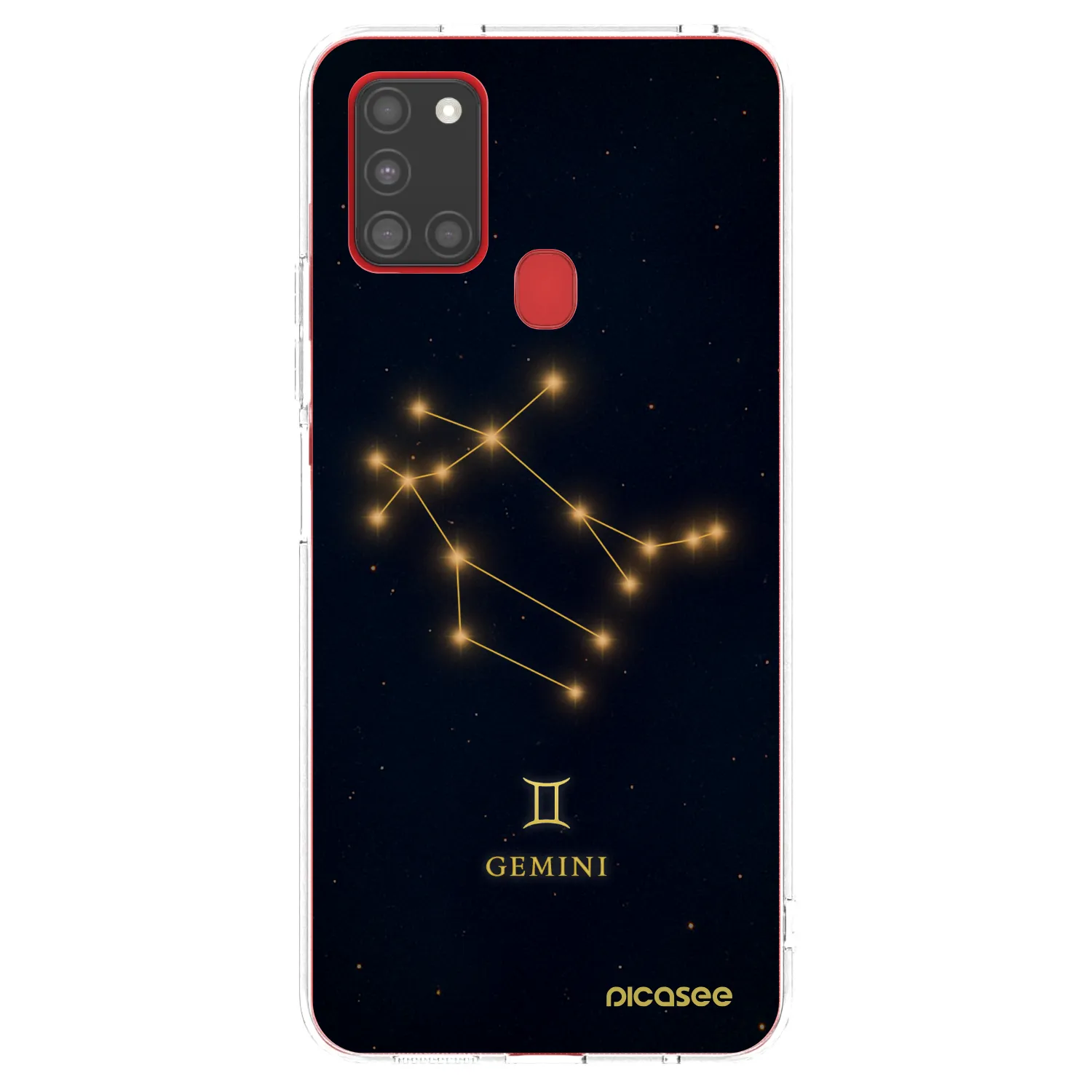 Picasee silikonový průhledný obal pro Samsung Galaxy A21s - GEMINI