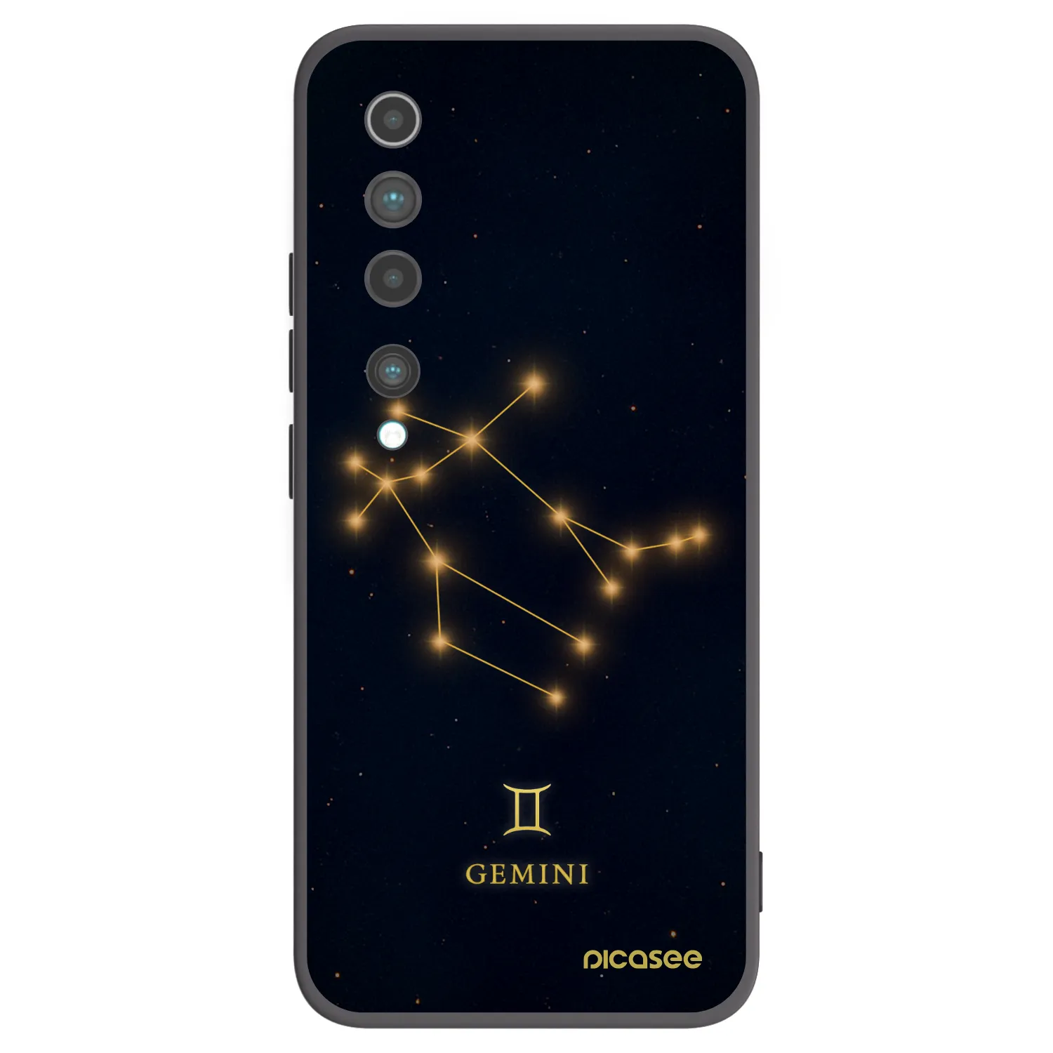 Picasee silikonový černý obal pro Xiaomi Mi 10 - GEMINI