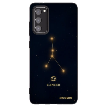 Picasee silikonový černý obal pro Samsung Galaxy S20 FE - CANCER