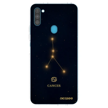 Picasee silikonový průhledný obal pro Samsung Galaxy M11 - CANCER