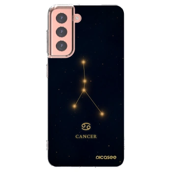 Picasee silikonový průhledný obal pro Samsung Galaxy S21 5G G991B - CANCER
