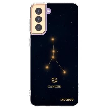 Picasee silikonový průhledný obal pro Samsung Galaxy S21+ 5G G996F - CANCER