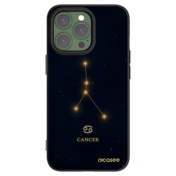 Picasee silikonový černý obal pro Apple iPhone 13 Pro - CANCER