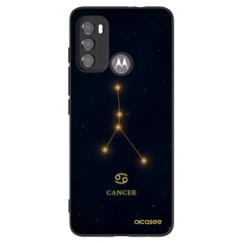 Picasee silikonový černý obal pro Motorola Moto G60 - CANCER