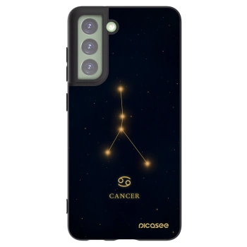 Picasee silikonový černý obal pro Samsung Galaxy S21 FE 5G - CANCER