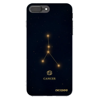 Picasee silikonový průhledný obal pro Apple iPhone 7 Plus - CANCER