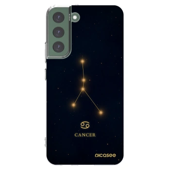 Picasee silikonový průhledný obal pro Samsung Galaxy S22+ 5G - CANCER