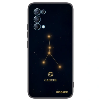 Picasee silikonový černý obal pro OPPO Reno 5 5G - CANCER