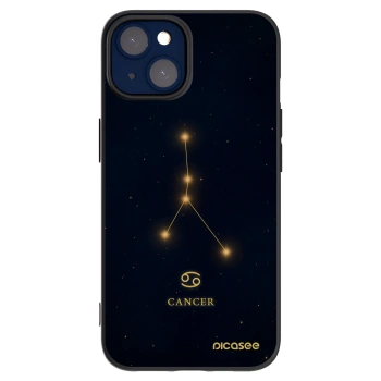 Picasee silikonový černý obal pro Apple iPhone 14 - CANCER