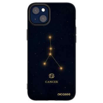 Picasee silikonový černý obal pro Apple iPhone 14 Plus - CANCER