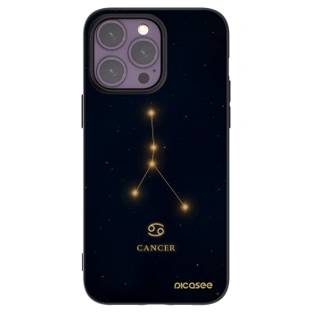Picasee silikonový černý obal pro Apple iPhone 14 Pro Max - CANCER