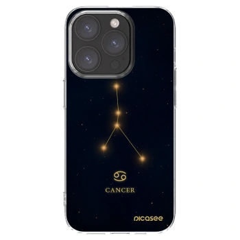 Picasee silikonový průhledný obal pro Apple iPhone 15 Pro - CANCER