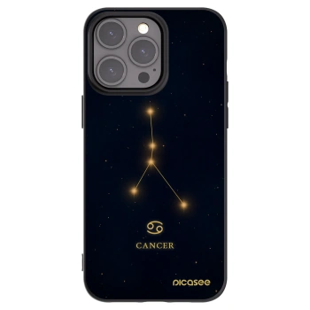 Picasee silikonový černý obal pro Apple iPhone 15 Pro Max - CANCER