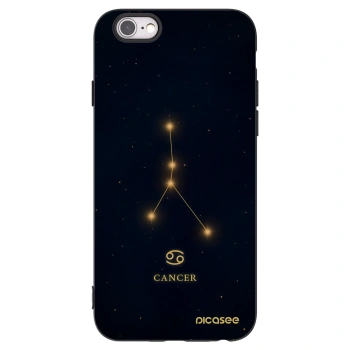 Picasee silikonový černý obal pro Apple iPhone 6/6S - CANCER