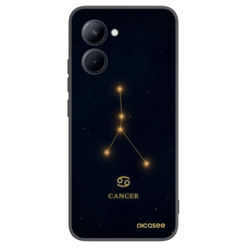 Picasee silikonový černý obal pro Realme C33 (2023) - CANCER