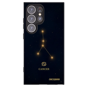 Picasee silikonový černý obal pro Samsung Galaxy S24 Ultra S928B 5G - CANCER