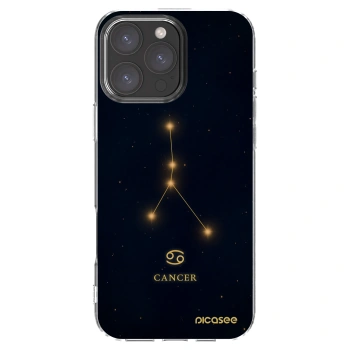 Picasee silikonový průhledný obal pro Apple iPhone 16 Pro Max - CANCER