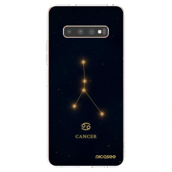 Picasee silikonový průhledný obal pro Samsung Galaxy S10 Plus G975 - CANCER