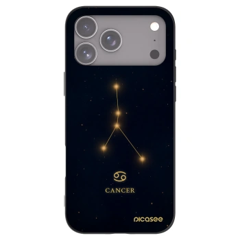 Picasee silikonový černý obal pro Apple iPhone 17 Pro Max - CANCER