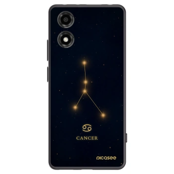 Picasee silikonový černý obal pro Motorola Moto E14 - CANCER