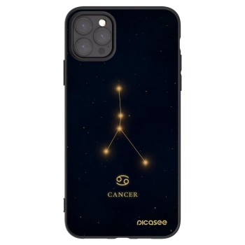Picasee silikonový černý obal pro Apple iPhone 11 Pro Max - CANCER