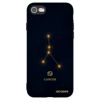 Picasee silikonový černý obal pro Apple iPhone SE 2020 - CANCER