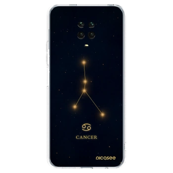 Picasee silikonový průhledný obal pro Xiaomi Redmi Note 9 Pro - CANCER
