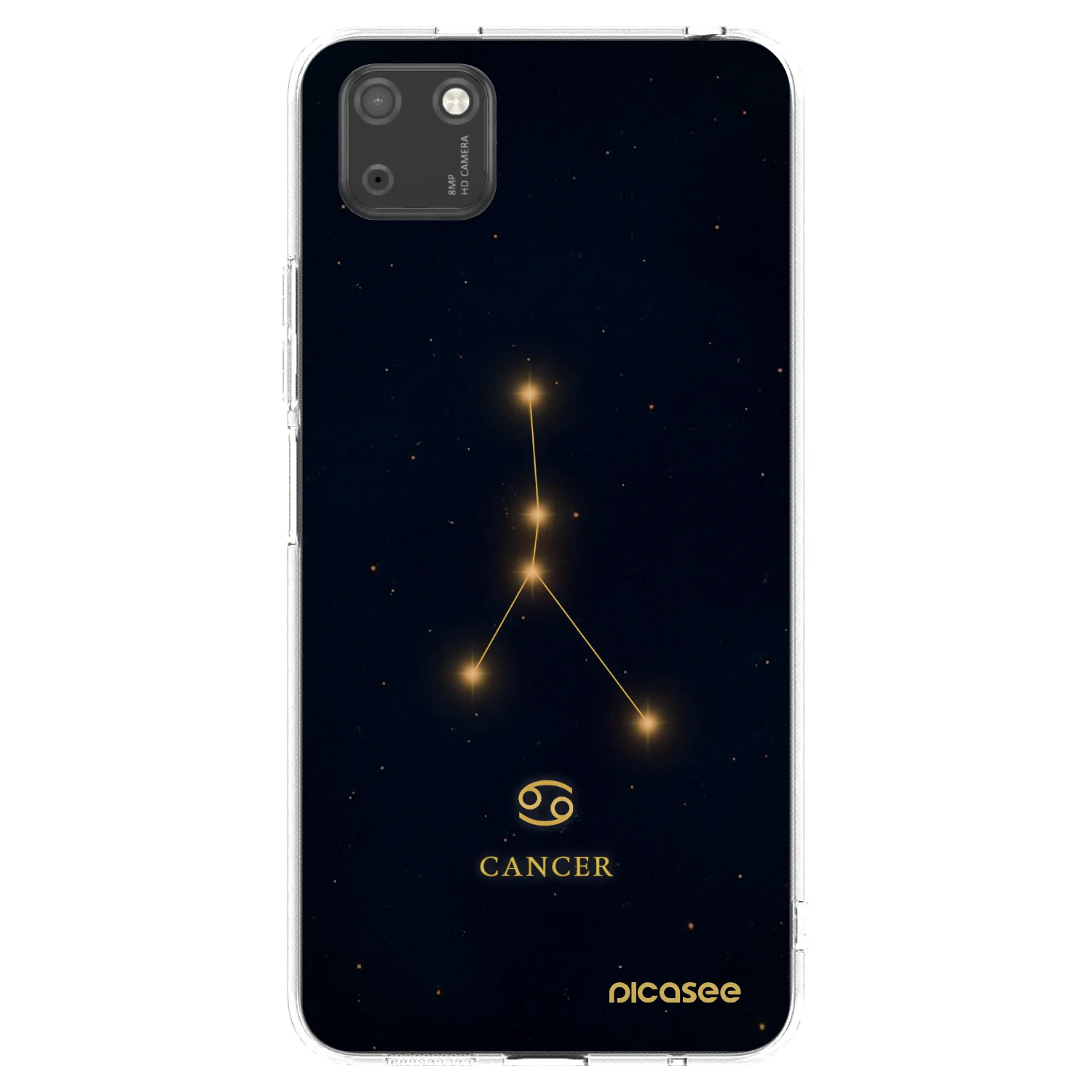 Picasee silikonový průhledný obal pro Huawei Y5P - CANCER