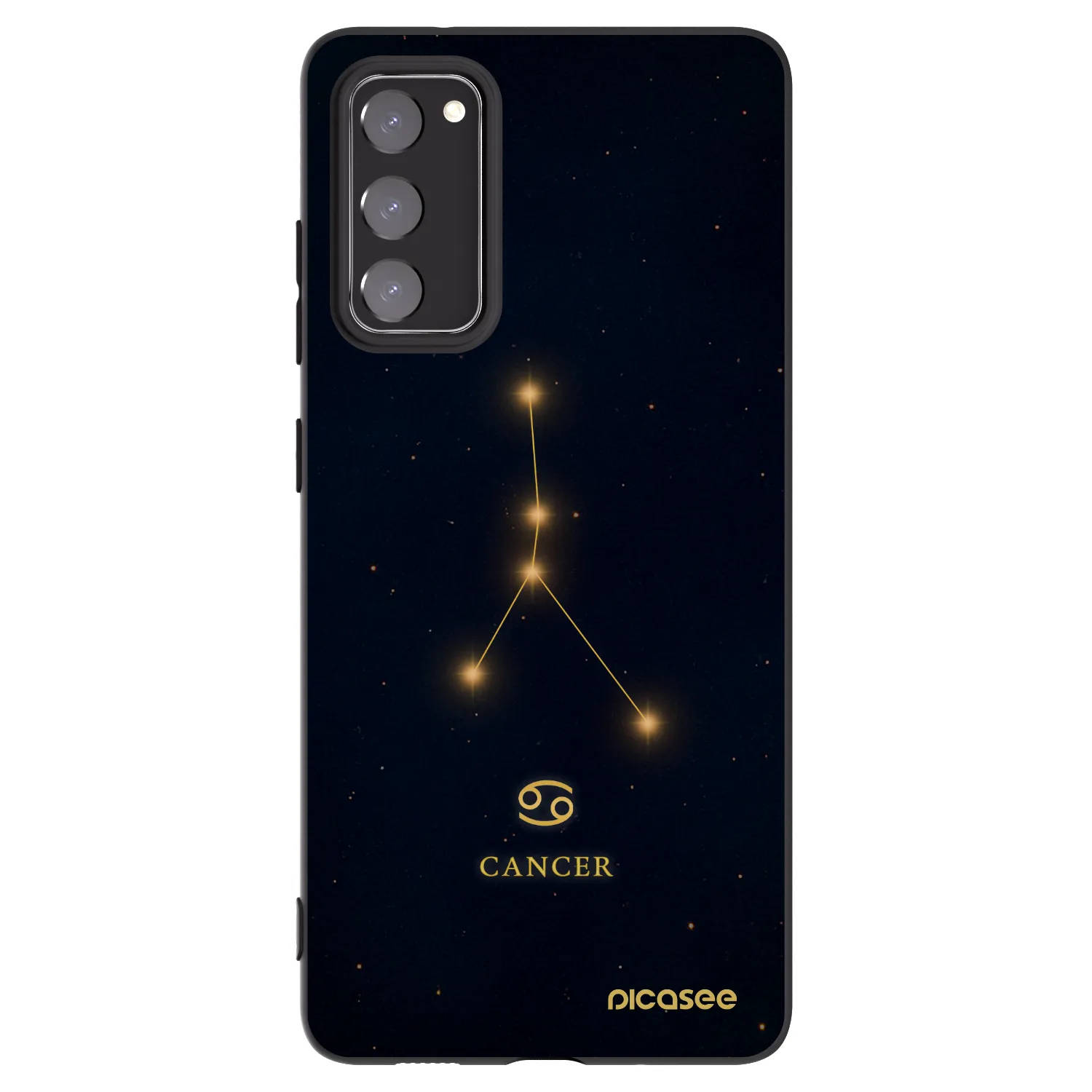 Picasee silikonový černý obal pro Samsung Galaxy S20 FE - CANCER