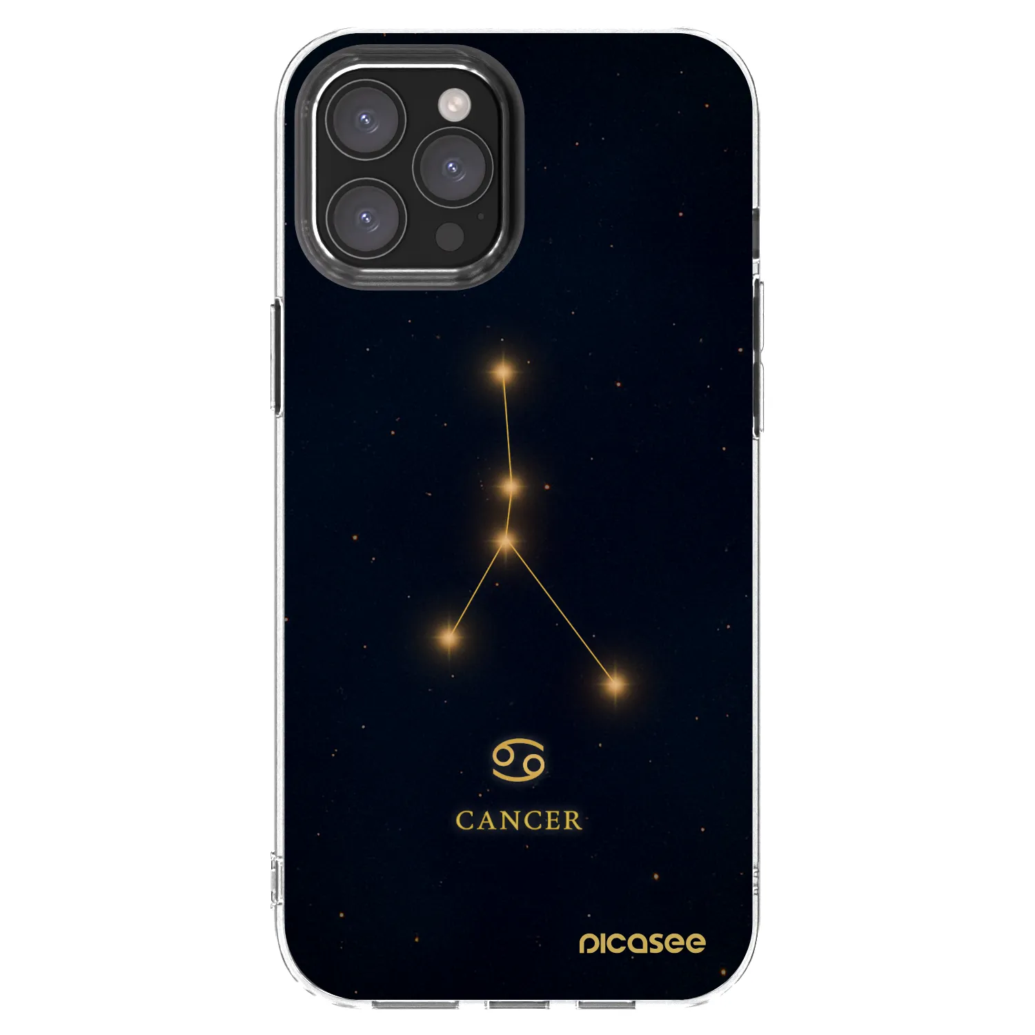 Picasee silikonový průhledný obal pro Apple iPhone 12 Pro Max - CANCER