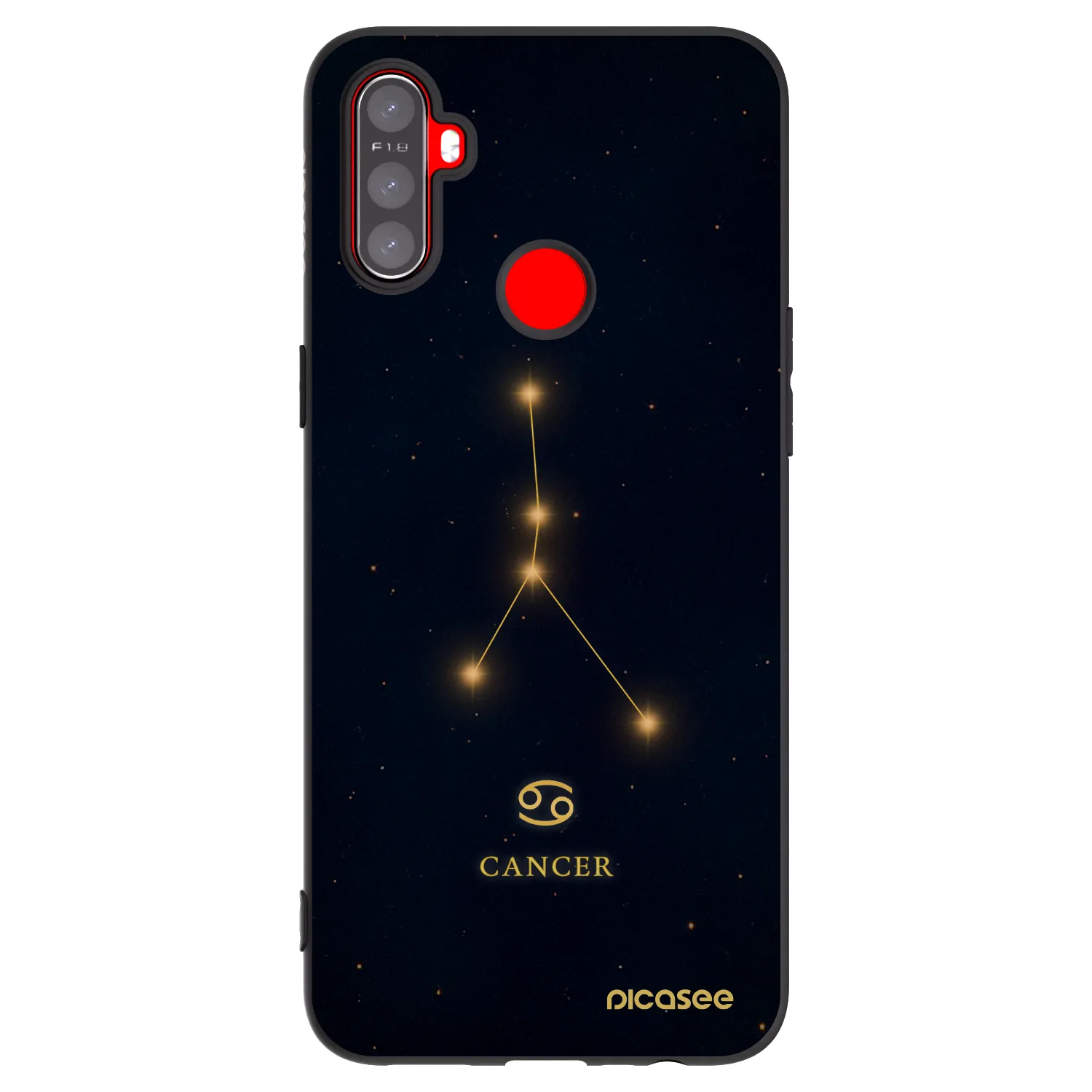 Picasee silikonový černý obal pro Realme C3 - CANCER