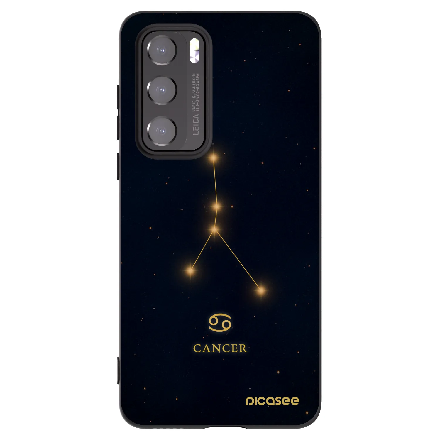 Picasee silikonový černý obal pro Huawei P40 - CANCER