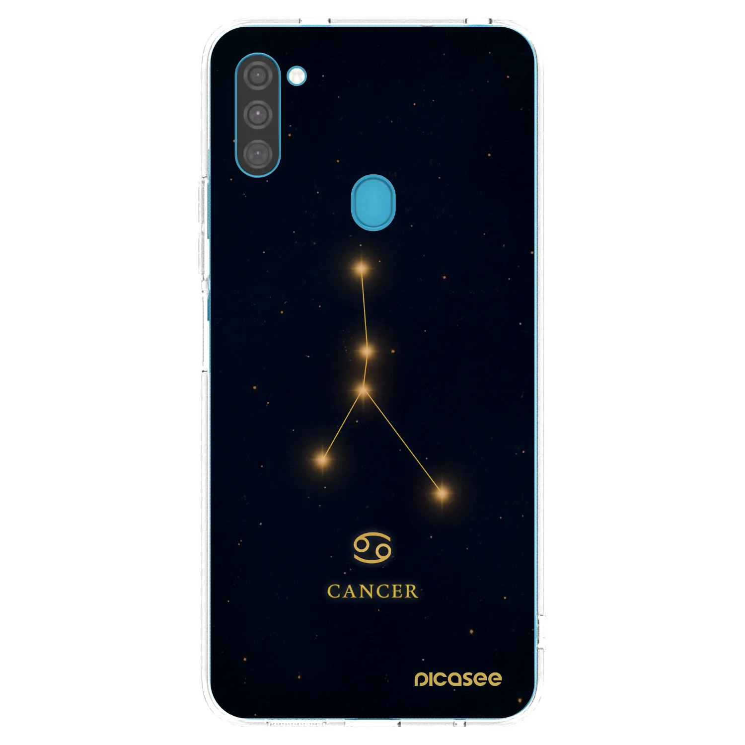 Picasee silikonový průhledný obal pro Samsung Galaxy M11 - CANCER