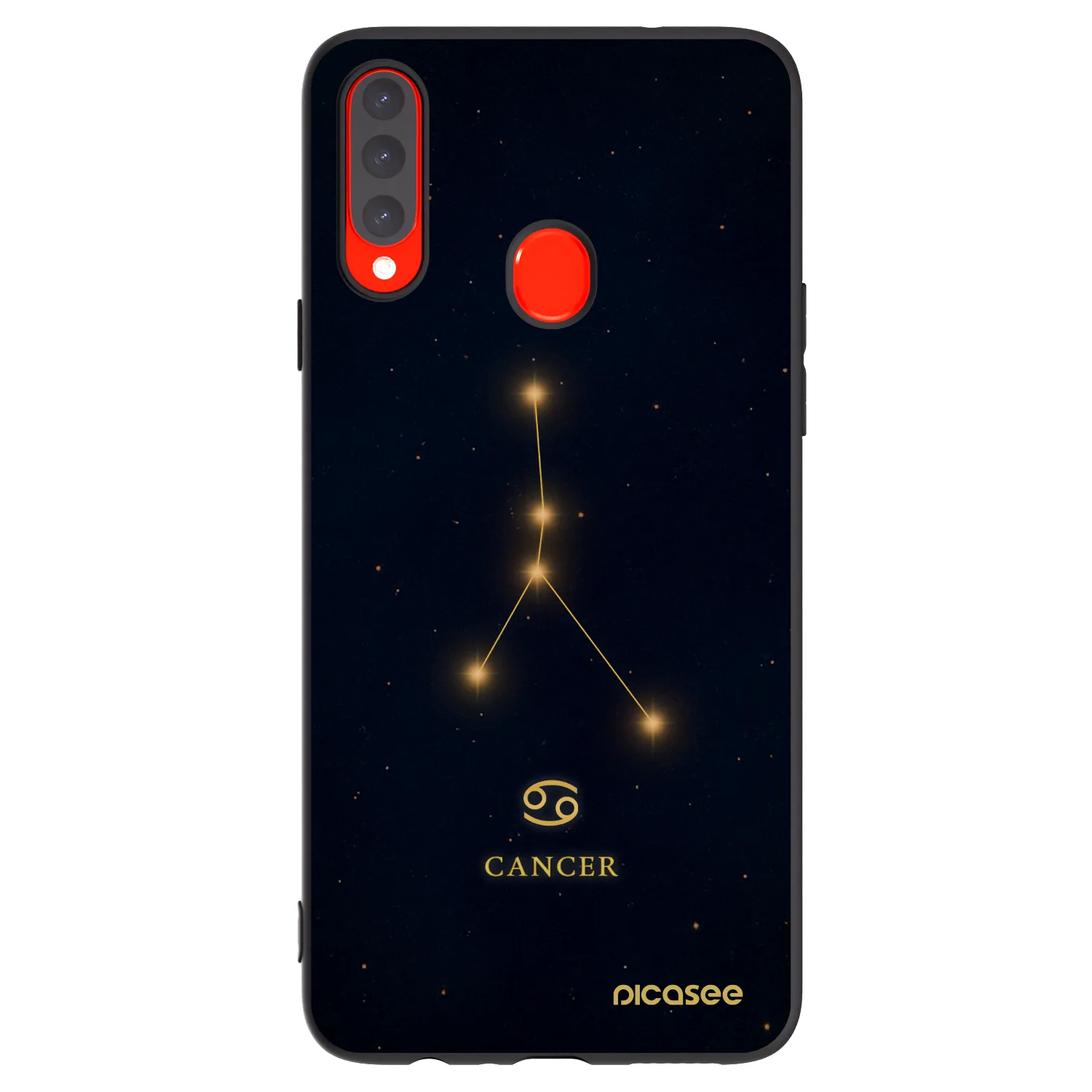 Picasee silikonový černý obal pro Samsung Galaxy A20s - CANCER