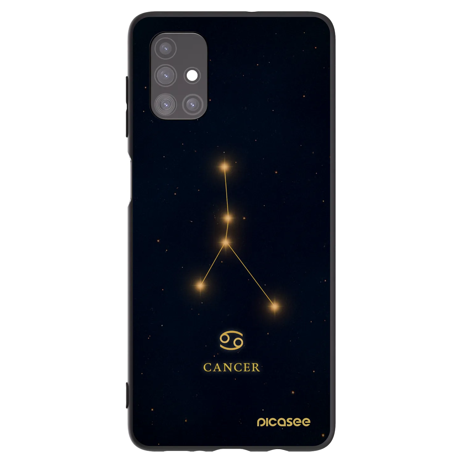 Picasee silikonový černý obal pro Samsung Galaxy M51 M515F - CANCER