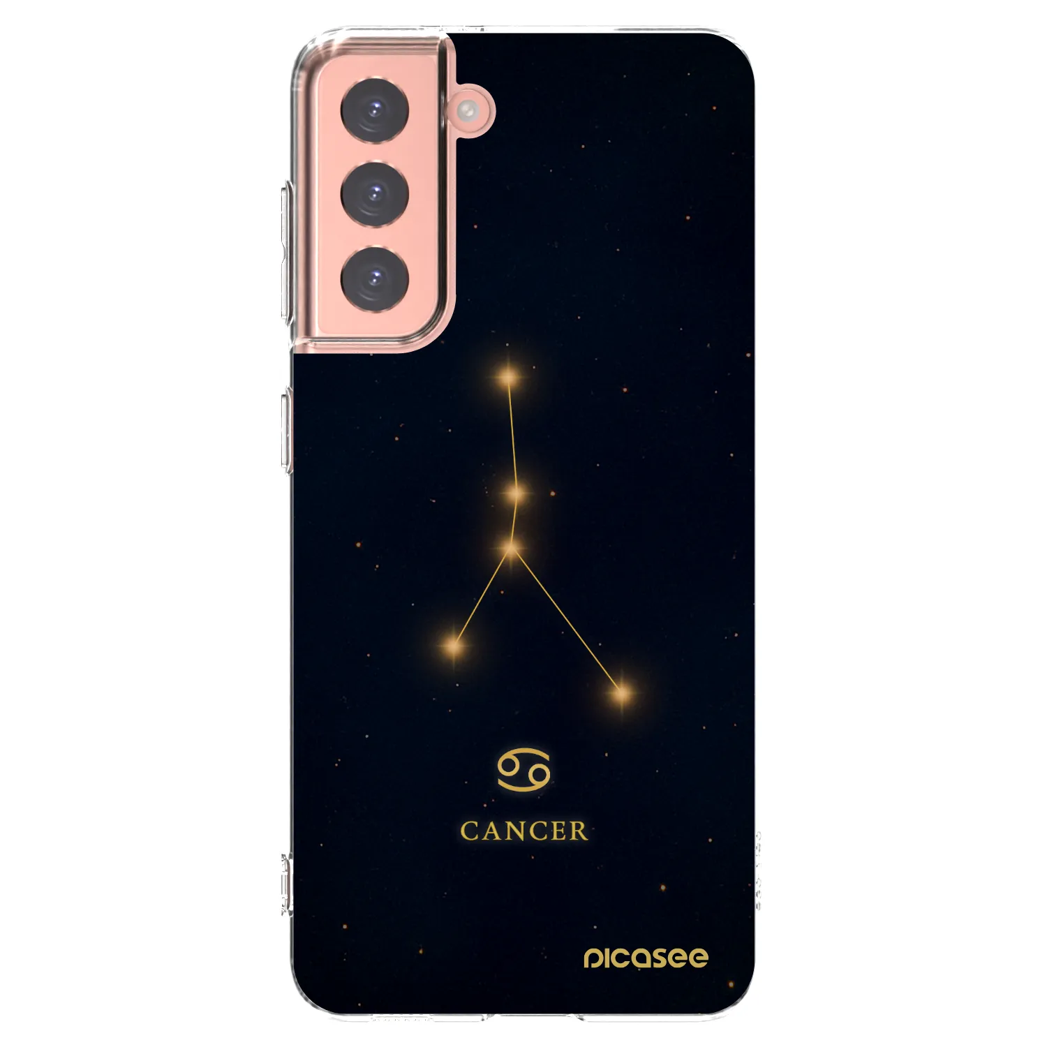 Picasee silikonový průhledný obal pro Samsung Galaxy S21 5G G991B - CANCER