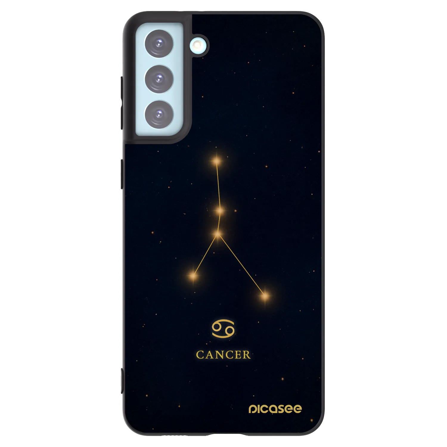 Picasee silikonový černý obal pro Samsung Galaxy S21+ 5G G996F - CANCER