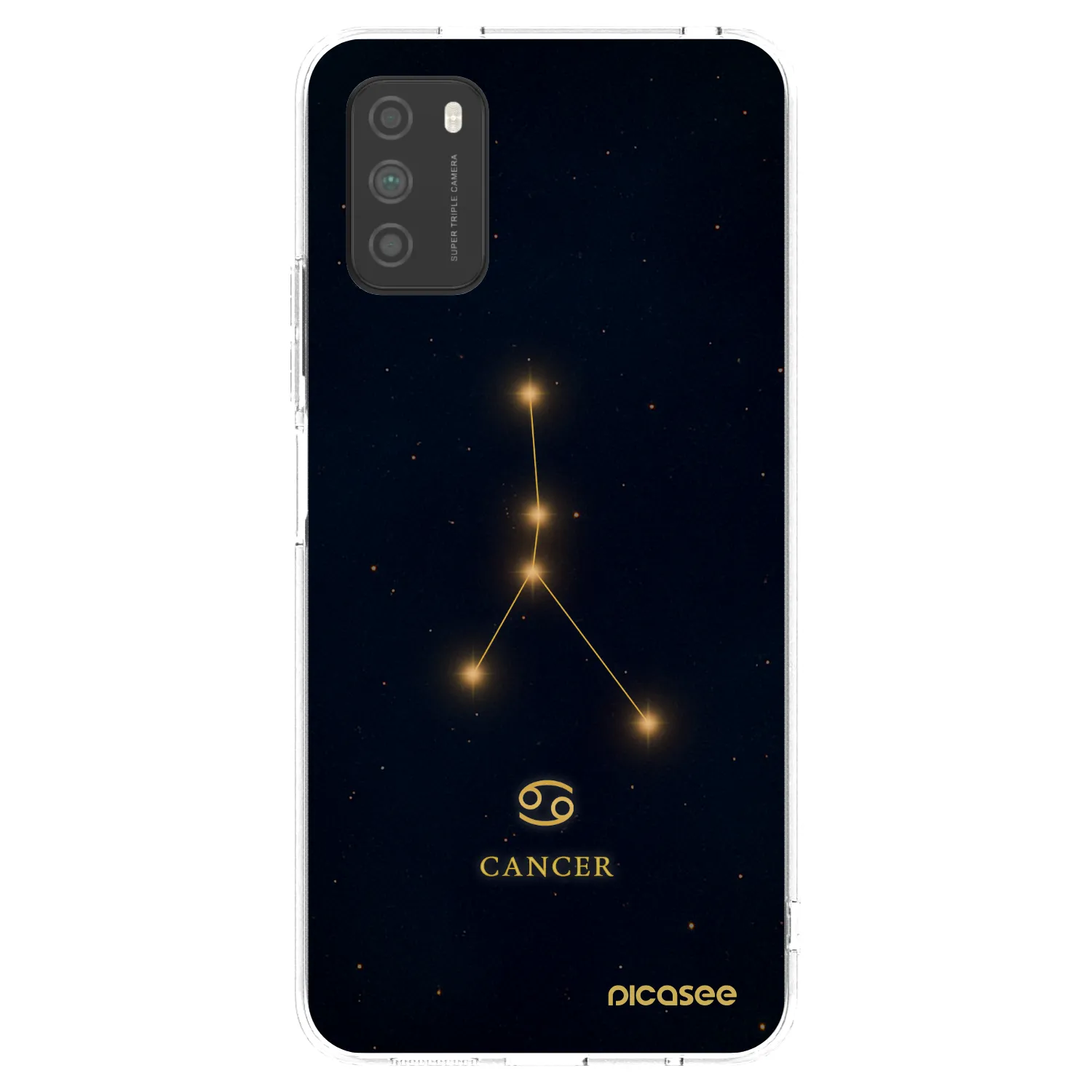 Picasee silikonový průhledný obal pro Xiaomi Poco M3 - CANCER