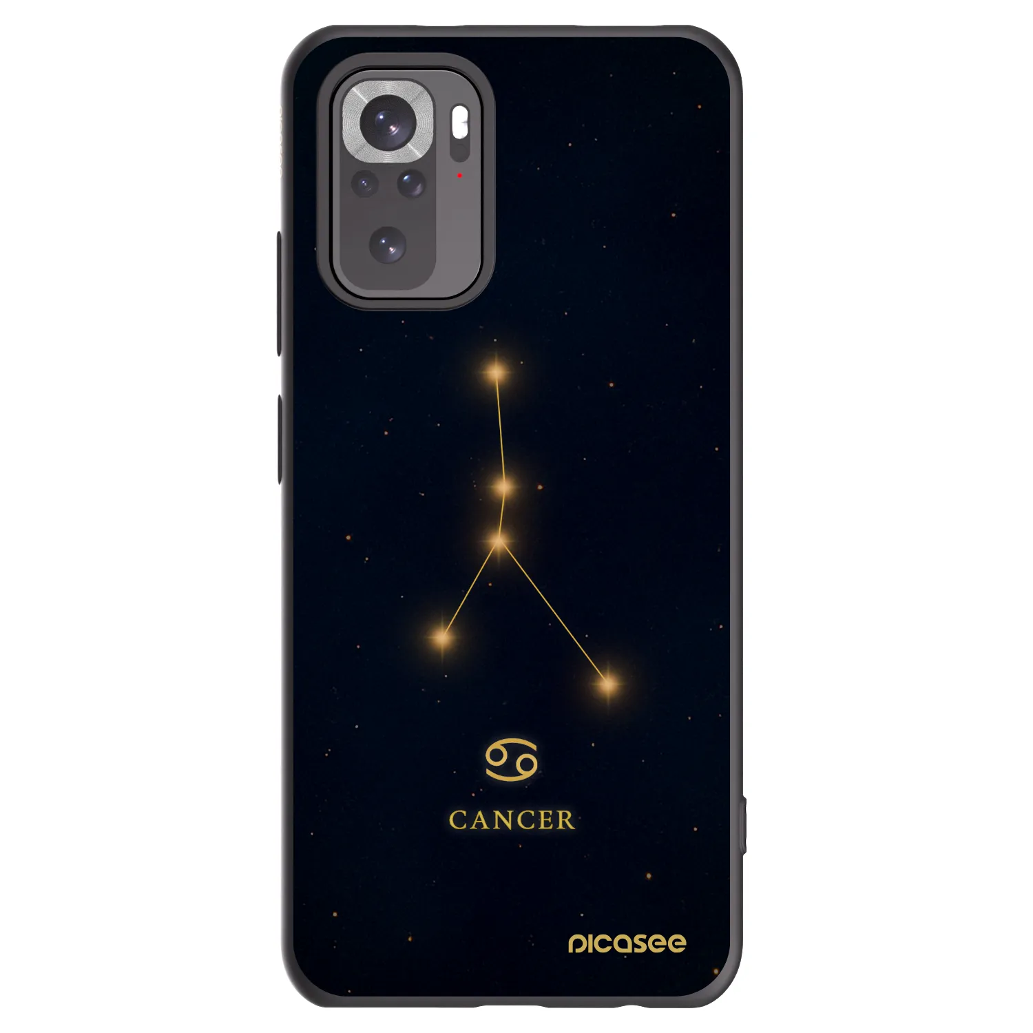 Picasee silikonový černý obal pro Xiaomi Redmi Note 10 - CANCER