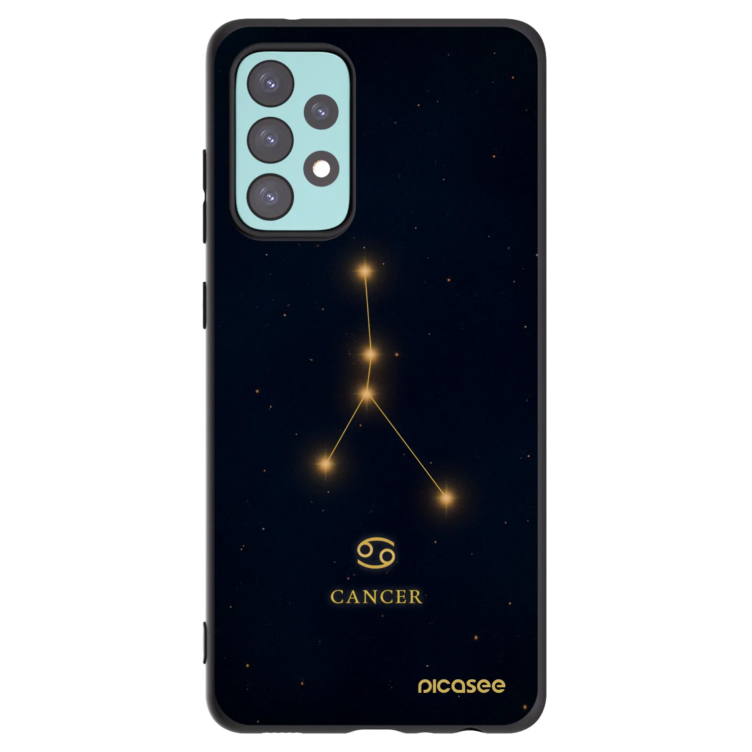 Picasee silikonový černý obal pro Samsung Galaxy A72 A725F - CANCER