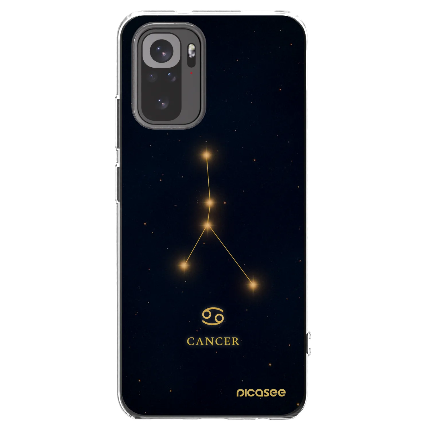 Picasee silikonový průhledný obal pro Xiaomi Redmi Note 10S - CANCER