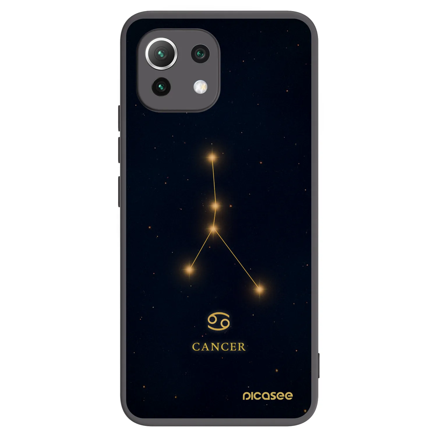 Picasee silikonový černý obal pro Xiaomi Mi 11 Lite - CANCER
