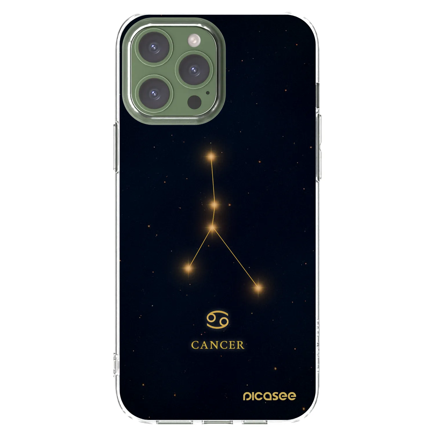 Picasee silikonový průhledný obal pro Apple iPhone 13 Pro Max - CANCER