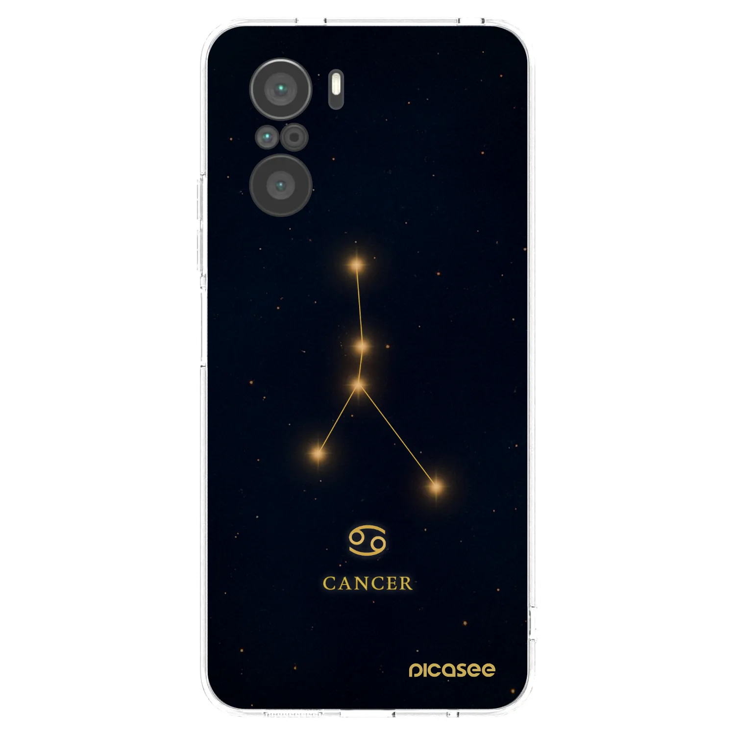 Picasee silikonový průhledný obal pro Xiaomi Poco F3 - CANCER
