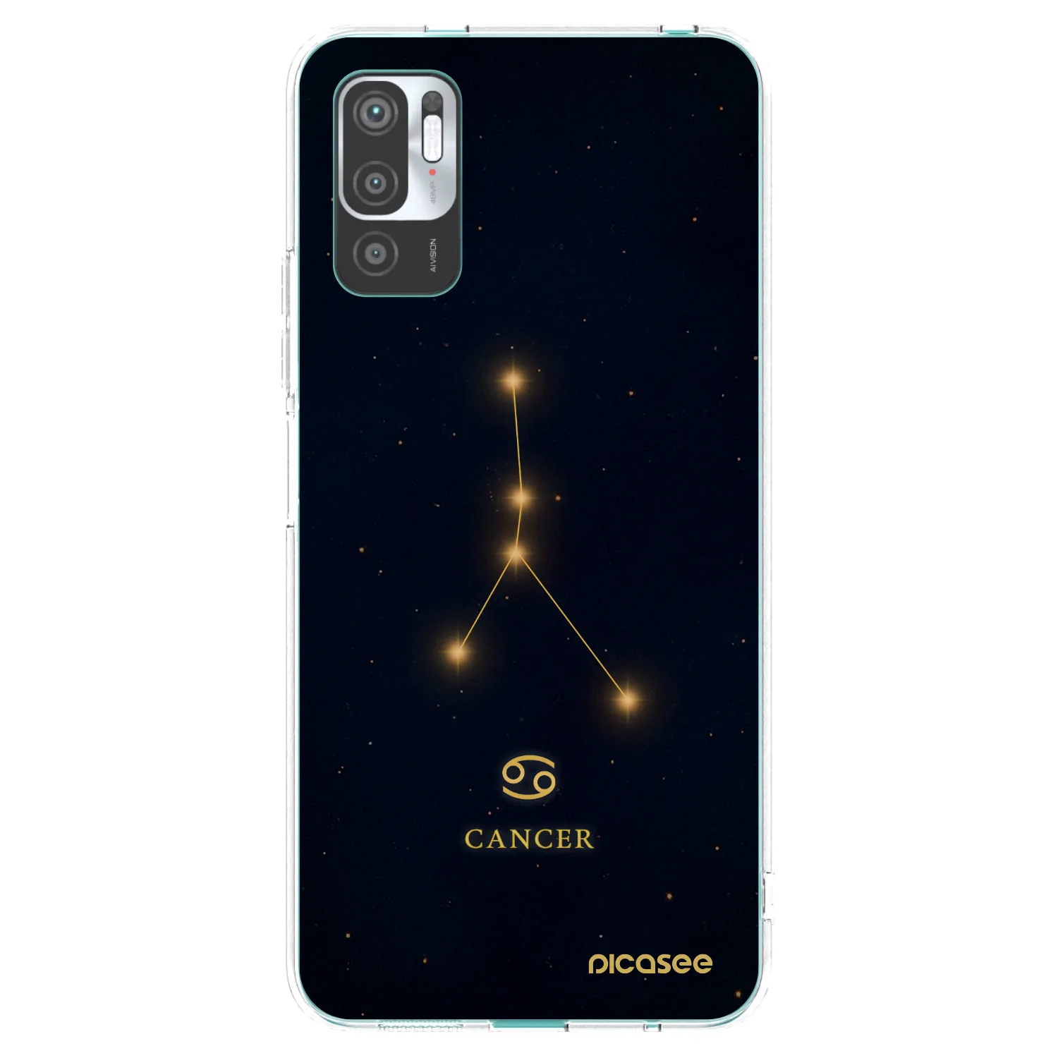 Picasee silikonový průhledný obal pro Xiaomi Redmi Note 10 5G - CANCER