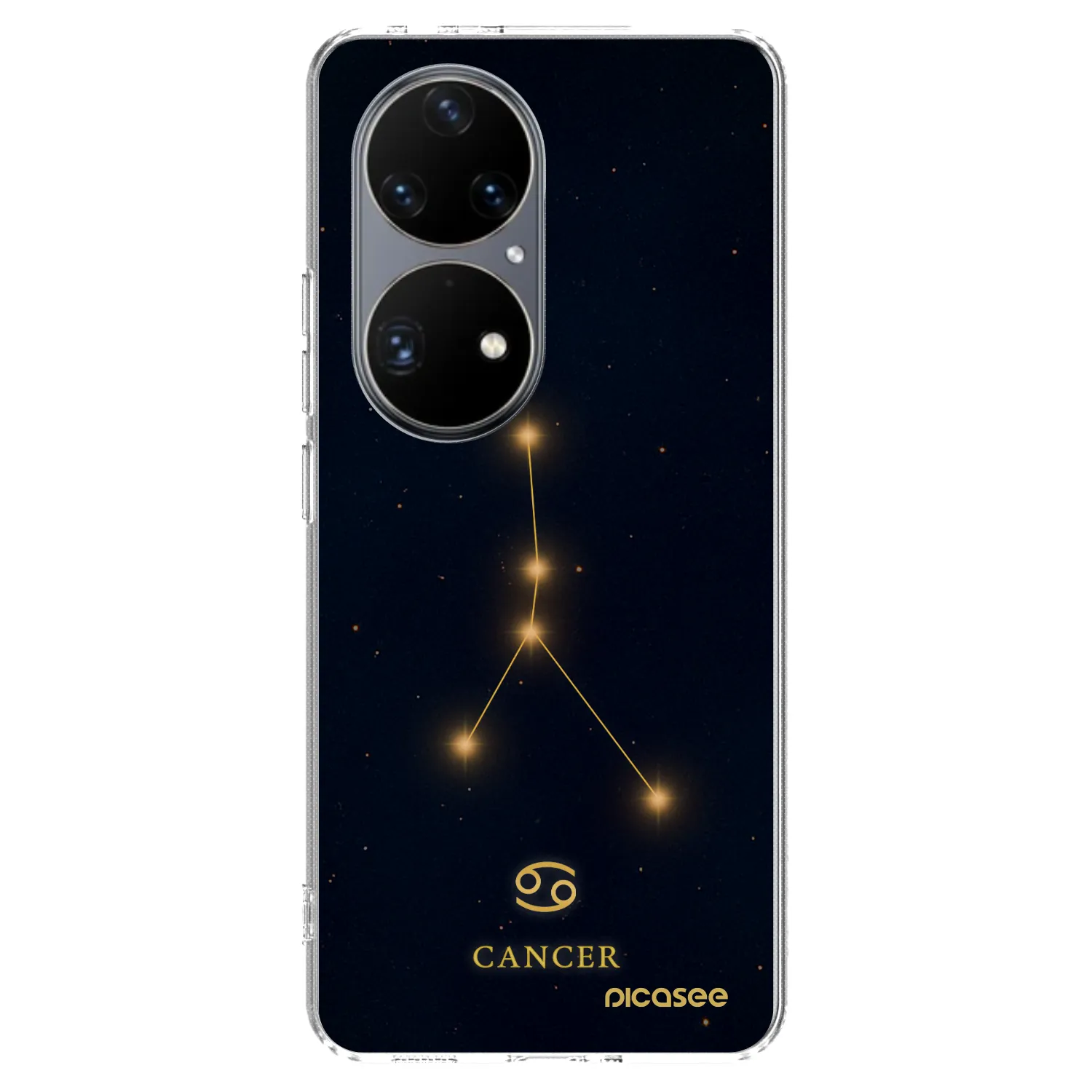 Picasee silikonový průhledný obal pro Huawei P50 - CANCER