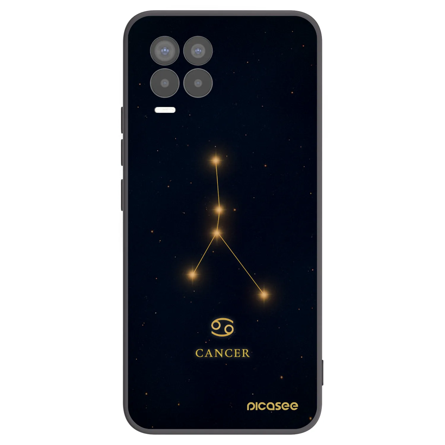 Picasee silikonový černý obal pro Realme 8 4G - CANCER
