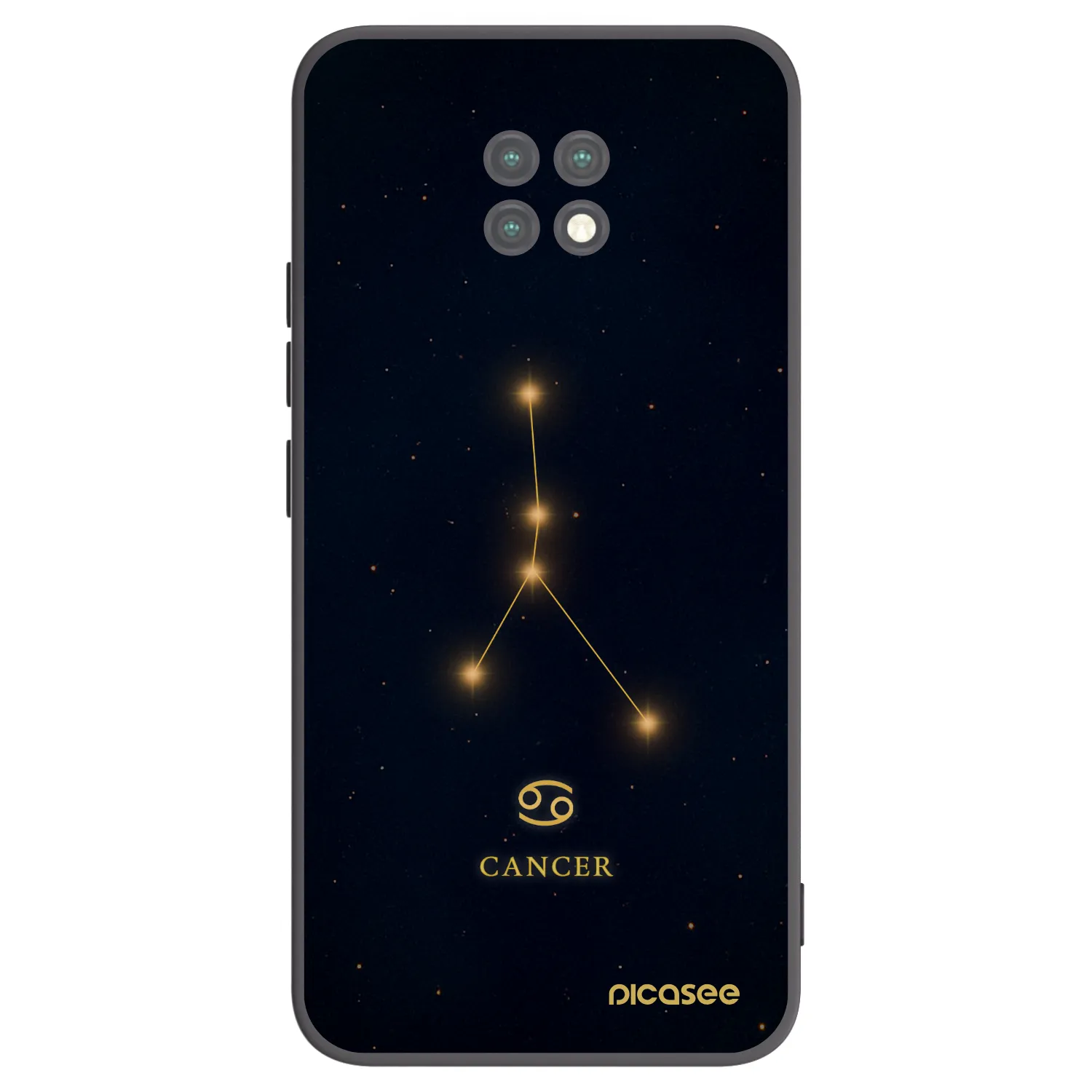 Picasee silikonový černý obal pro Xiaomi Redmi Note 9T - CANCER