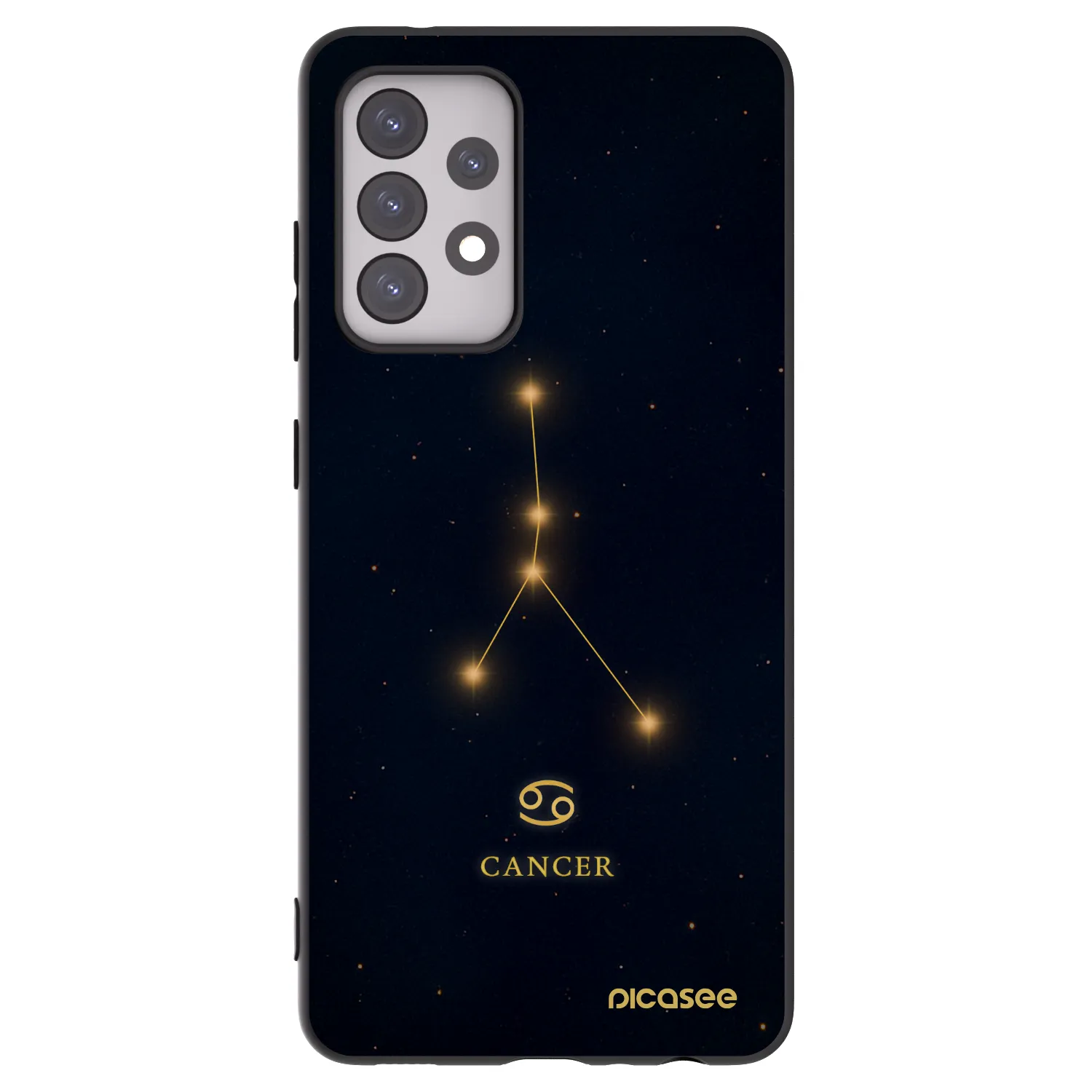 Picasee silikonový černý obal pro Samsung Galaxy A52s 5G A528B - CANCER